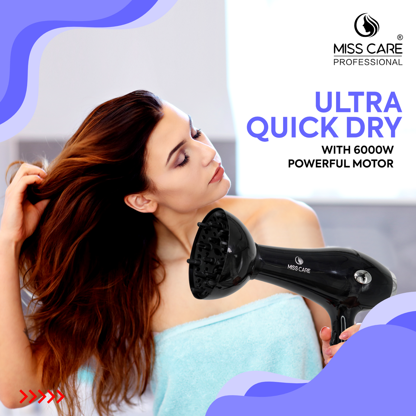 Professional 5 in 1 Hair Dryer 6000 Watts