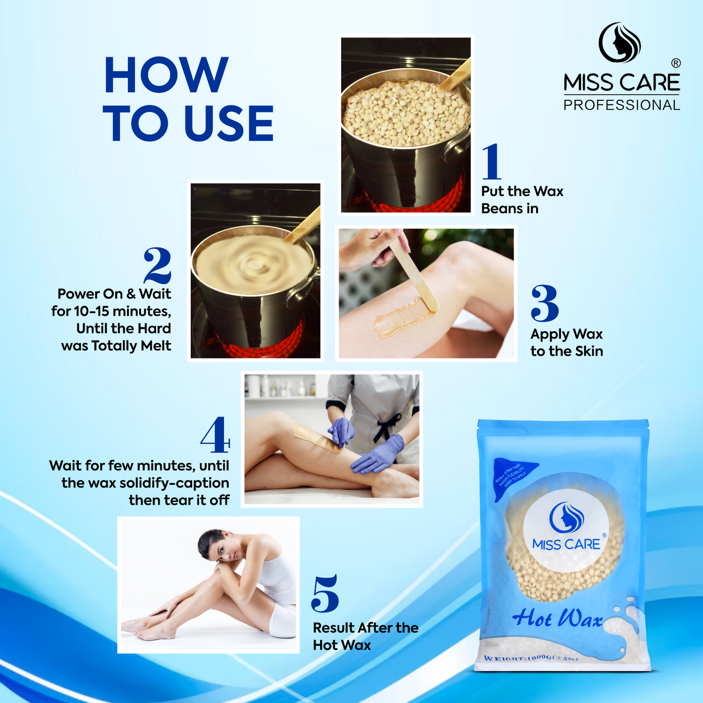 Miss Care Hot Wax 1000gm
