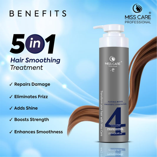 Miss Care Natural Botox Smoothing Conditioner -250ml, Infused with Protein and Collagen, for Smoother and Shinier Hair