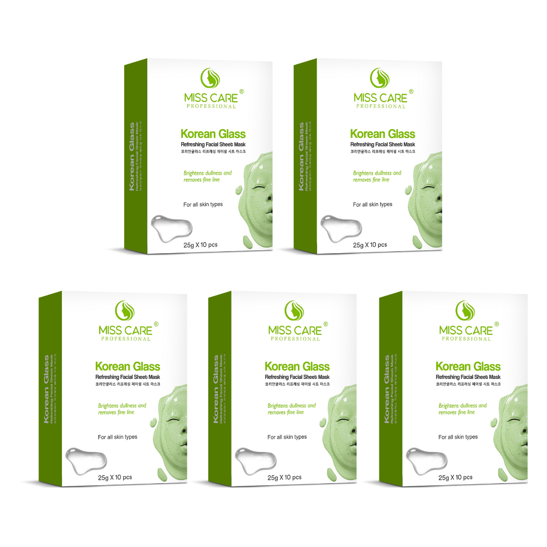 Korean Glass Sheet Mask Pack of 5