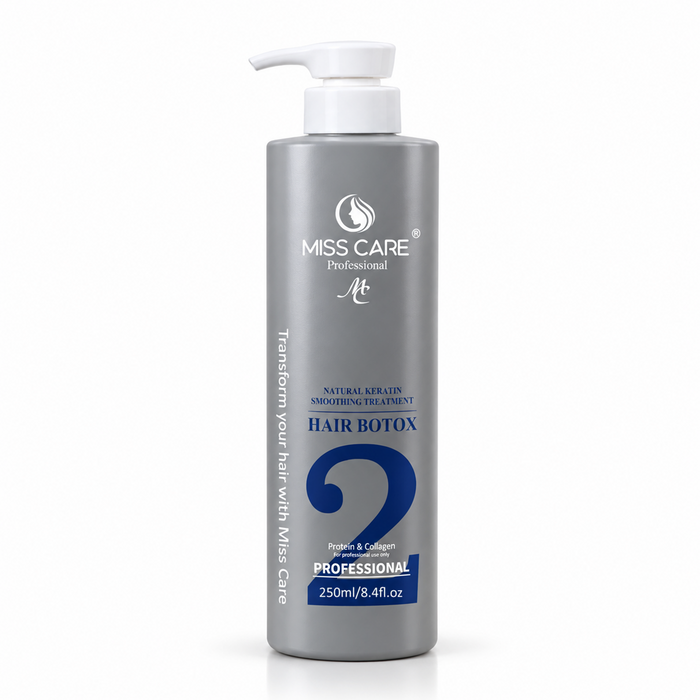 Miss Care Professional Hair Botox Treatment - 250ml, Natural Keratin Smoothening Treatment with Protein and Collagen