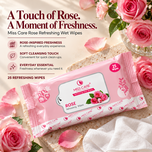 Miss Care Rose Refreshing Wet Wipes - Image 2