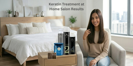 Keratin treatment at home India smooth hair result with products