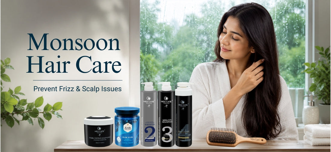 Monsoon hair care routine with Miss Care Professional products