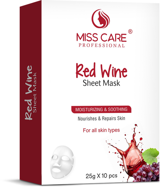 Miss Care Red Wine Sheet Mask