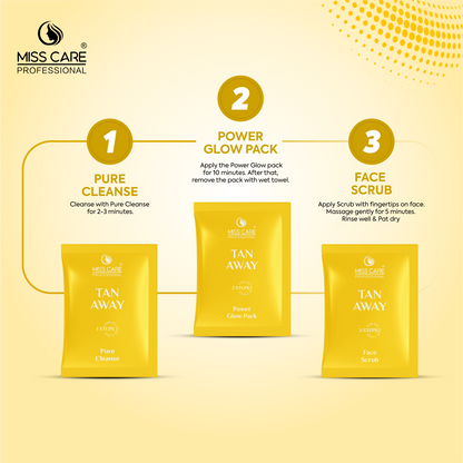 Miss Care Professional Tan Away Facial Kit