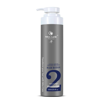 Miss Care Professional Hair Botox Treatment - 250ml, Natural Keratin Smoothening Treatment with Protein and Collagen
