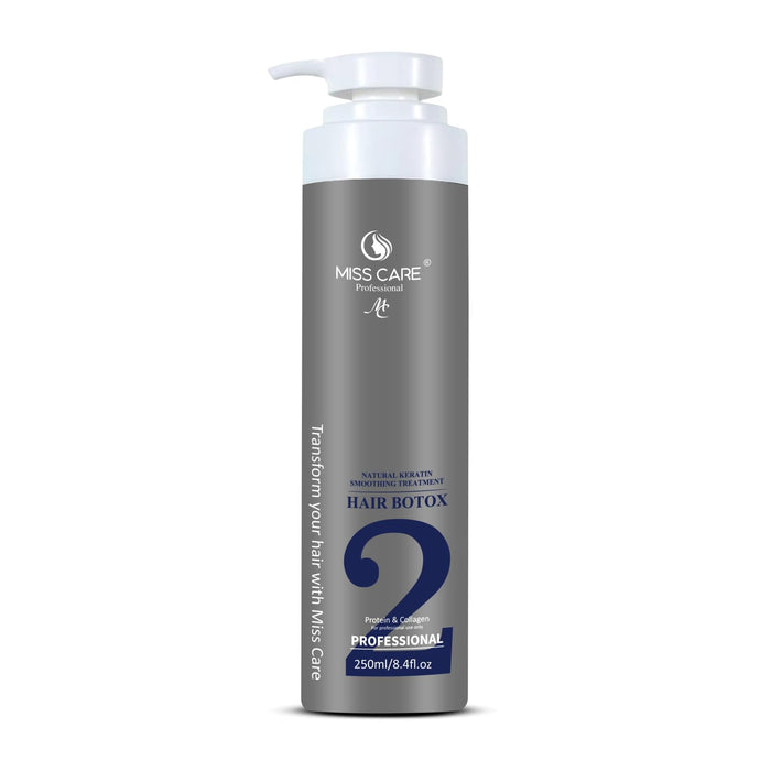 Miss Care Professional Hair Botox Treatment - 250ml, Natural Keratin Smoothening Treatment with Protein and Collagen