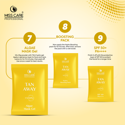Miss Care Professional Tan Away Facial Kit