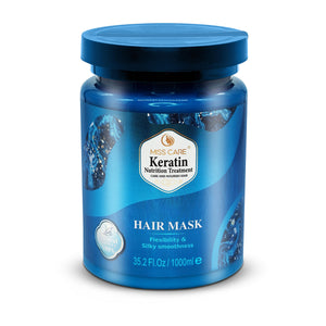 Miss Care Keratin Nutrition Treatment Hair Mask 1000ml, Professional Hair Care, Moisturizing & Smoothing for Dry & Damaged Hair