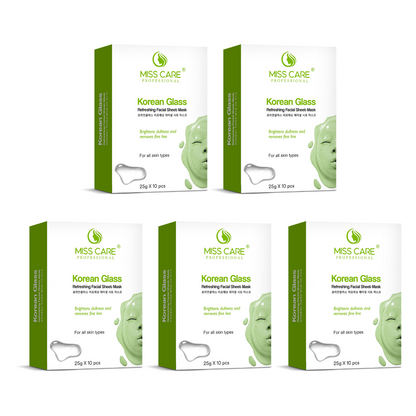 Korean Glass Sheet Mask Pack of 5