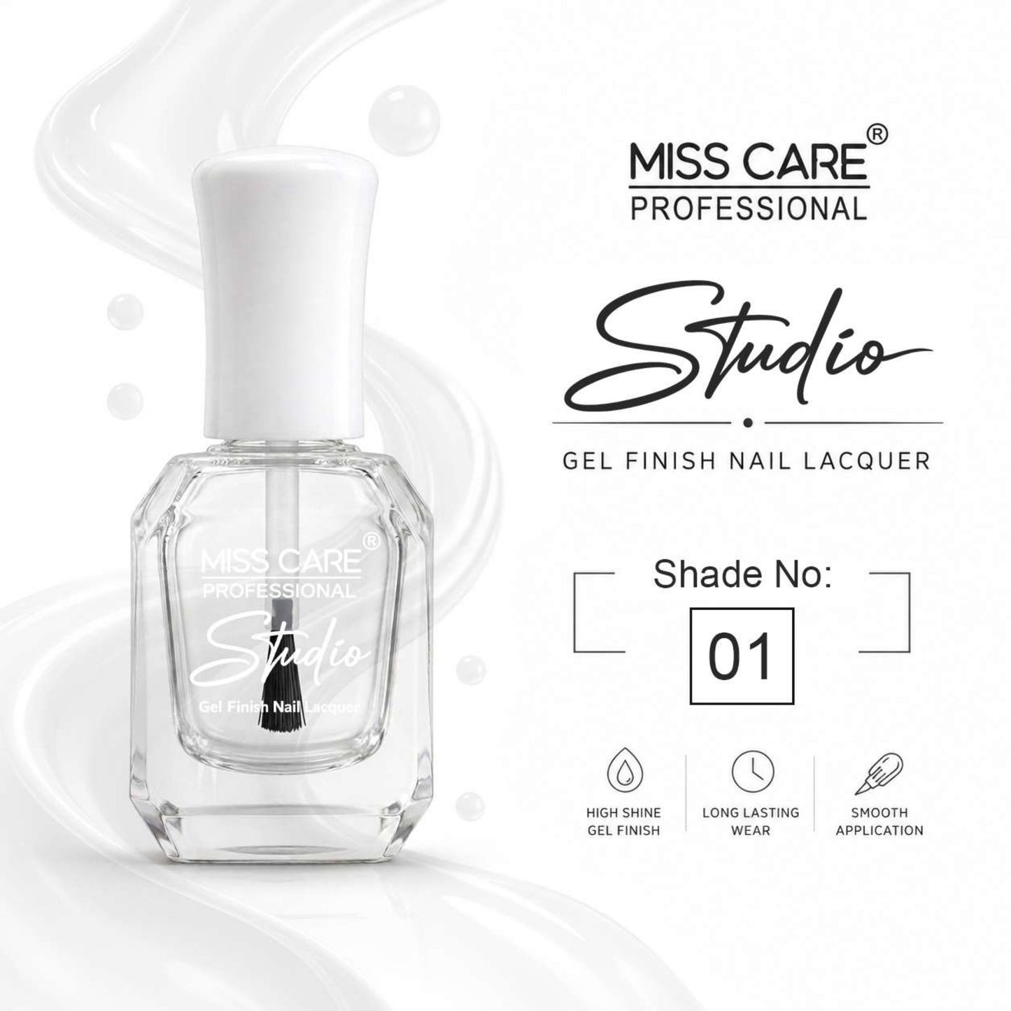 MISS CARE® PROFESSIONAL Studio Gel Finish Nail Lacquer