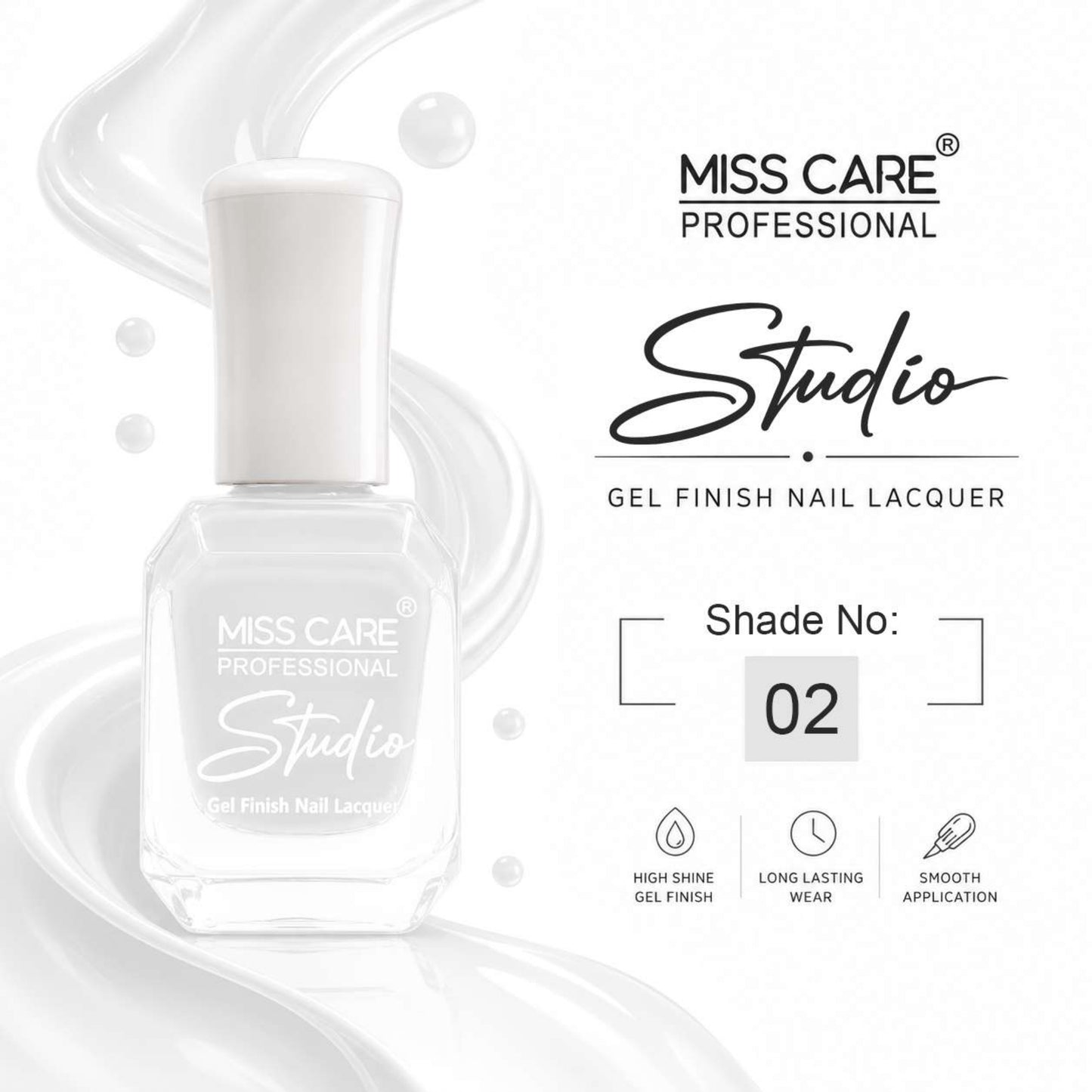 MISS CARE® PROFESSIONAL Studio Gel Finish Nail Lacquer