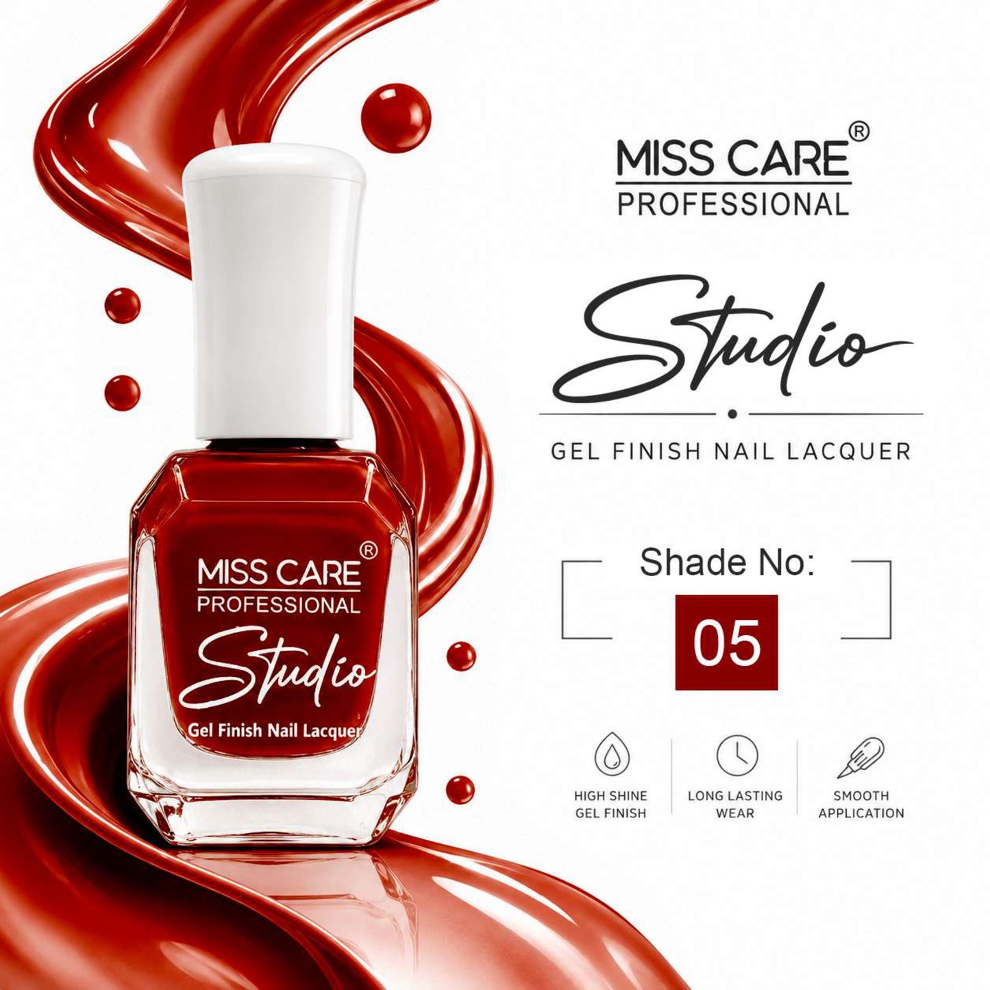 MISS CARE® PROFESSIONAL Studio Gel Finish Nail Lacquer