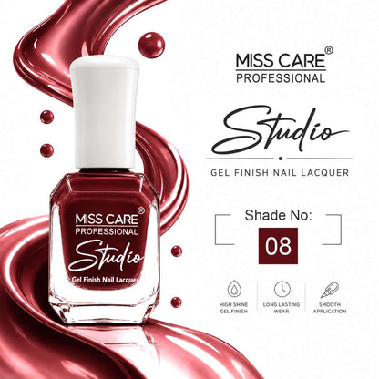MISS CARE® PROFESSIONAL Studio Gel Finish Nail Lacquer