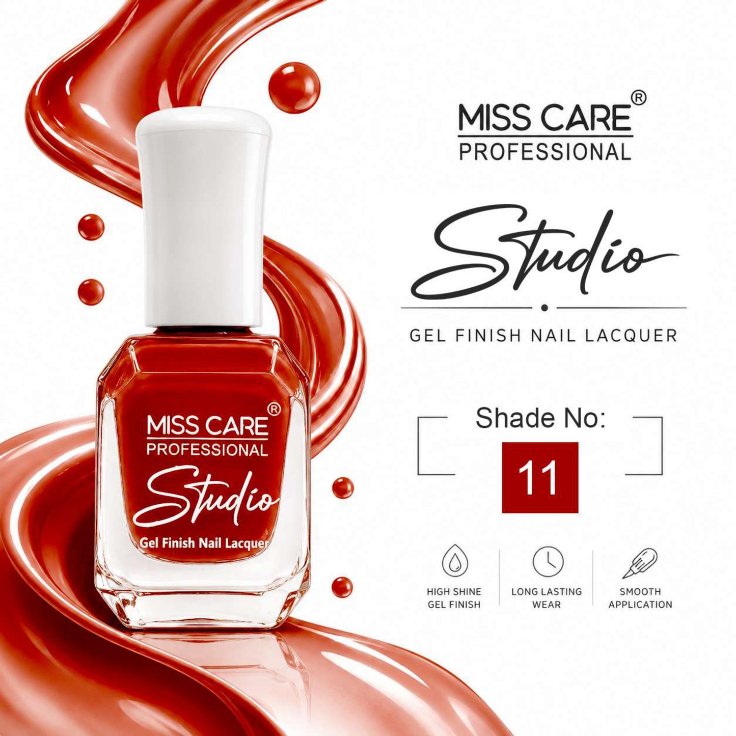 MISS CARE® PROFESSIONAL Studio Gel Finish Nail Lacquer