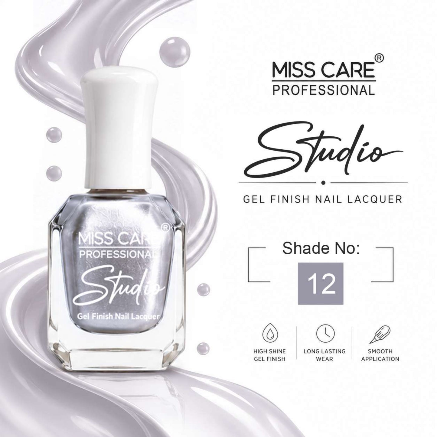 MISS CARE® PROFESSIONAL Studio Gel Finish Nail Lacquer