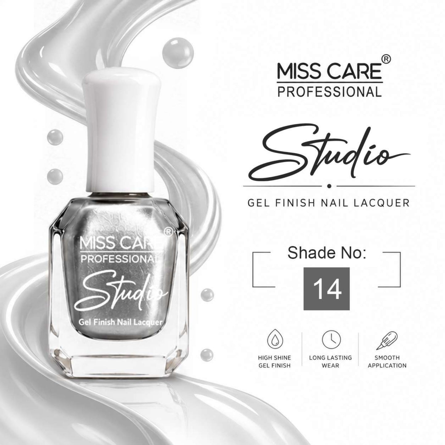 MISS CARE® PROFESSIONAL Studio Gel Finish Nail Lacquer