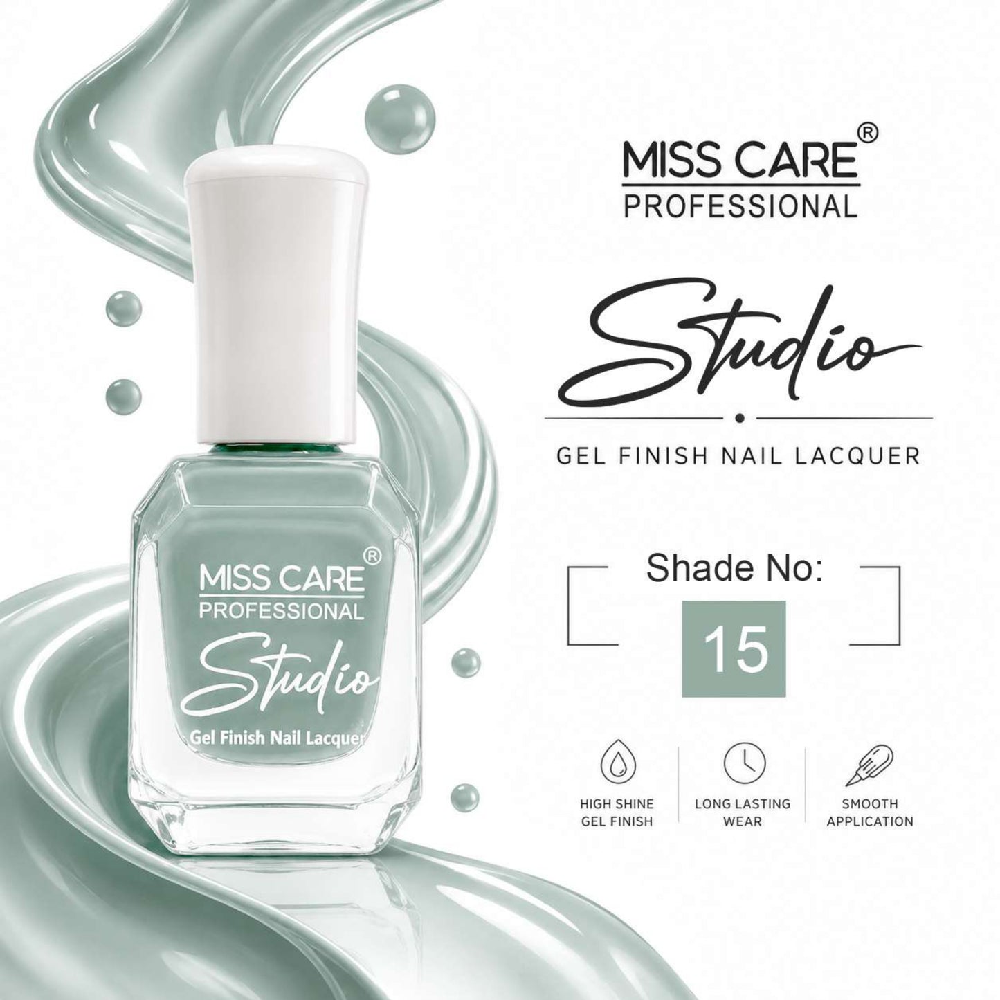 MISS CARE® PROFESSIONAL Studio Gel Finish Nail Lacquer