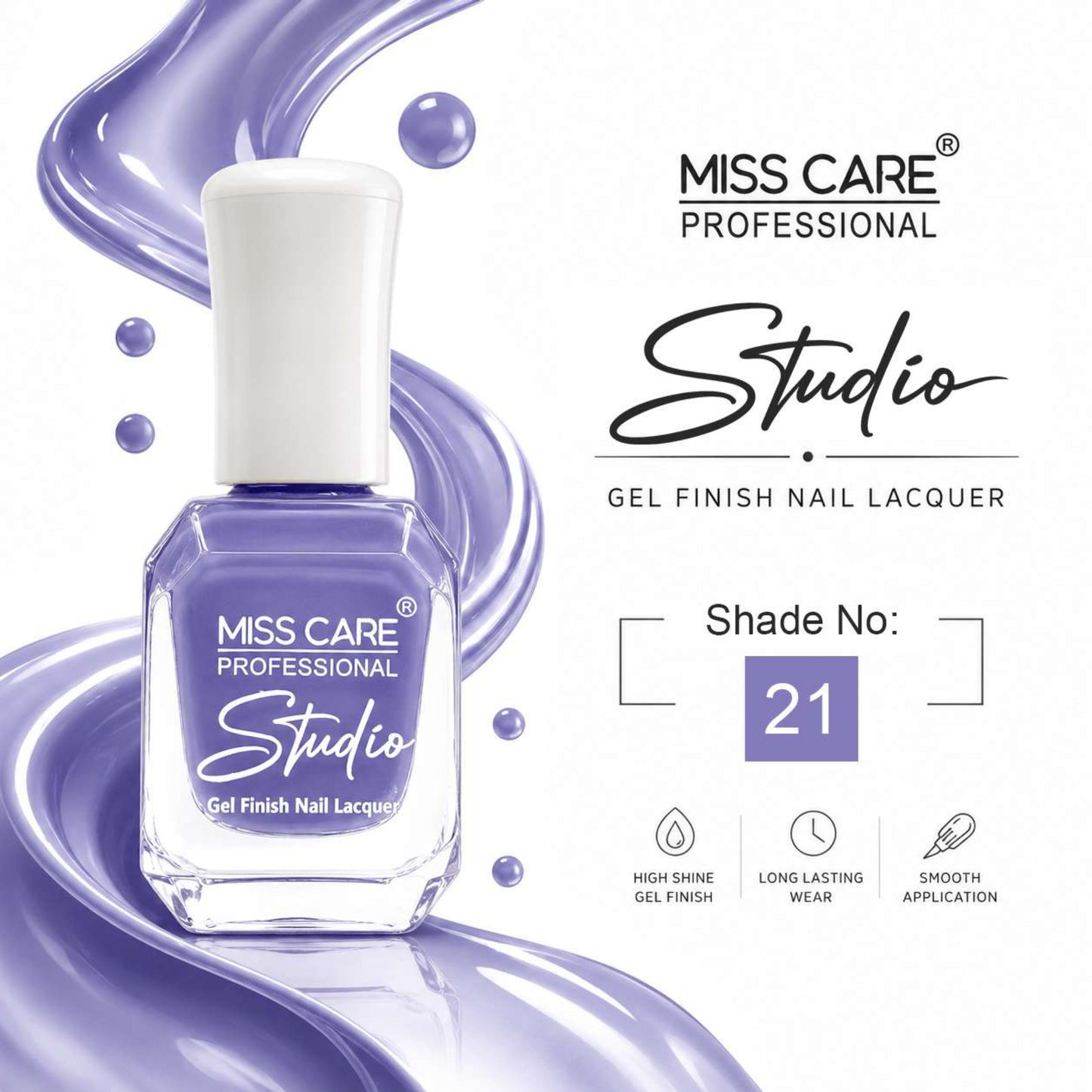 MISS CARE® PROFESSIONAL Studio Gel Finish Nail Lacquer