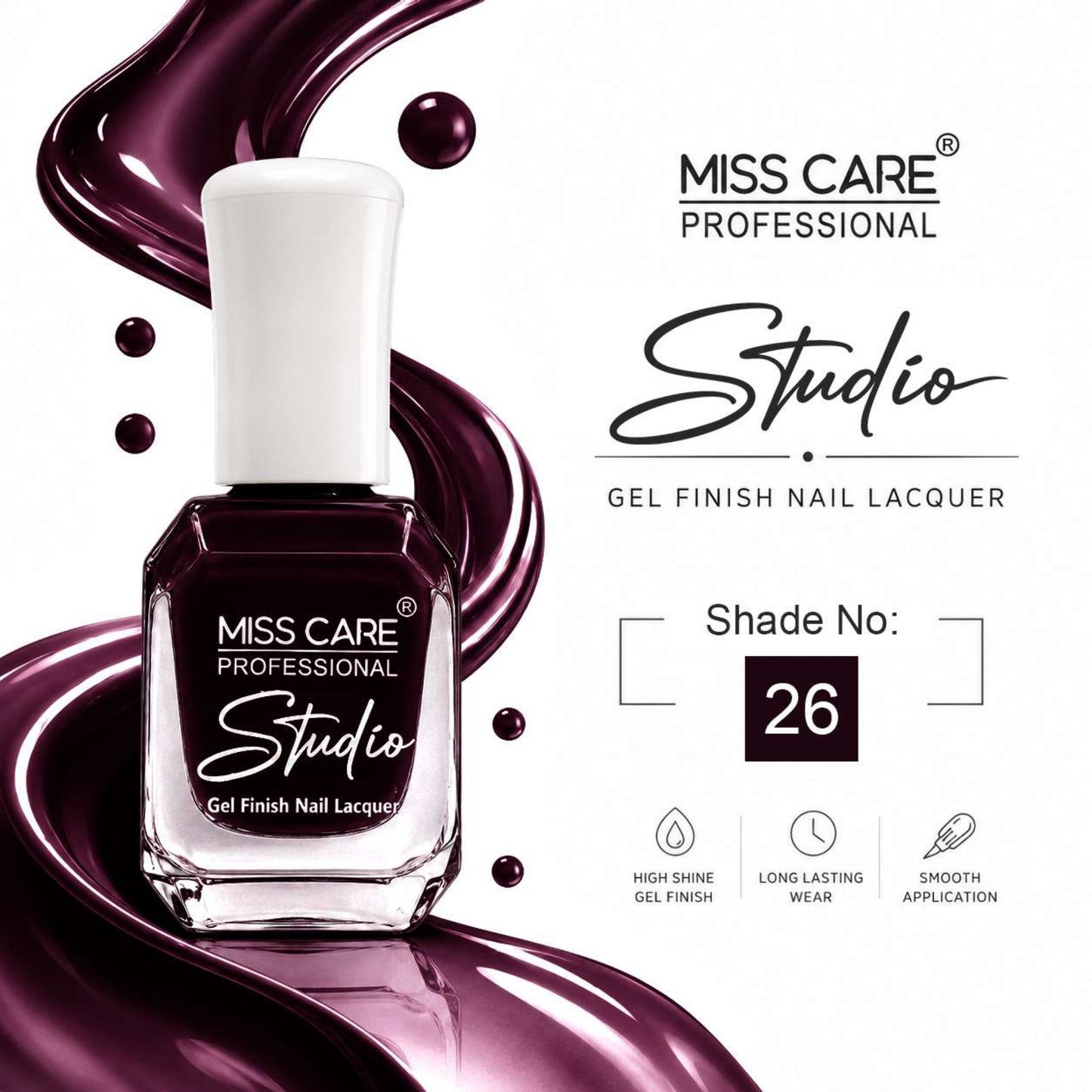 MISS CARE® PROFESSIONAL Studio Gel Finish Nail Lacquer