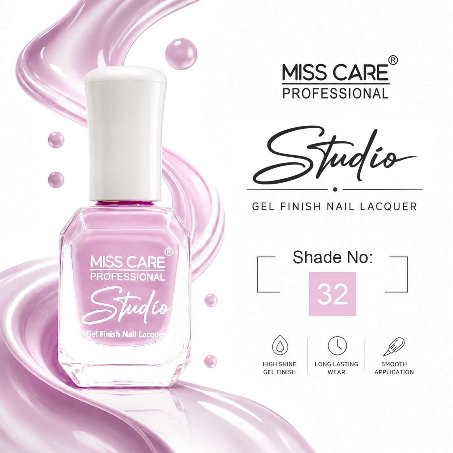 MISS CARE® PROFESSIONAL Studio Gel Finish Nail Lacquer