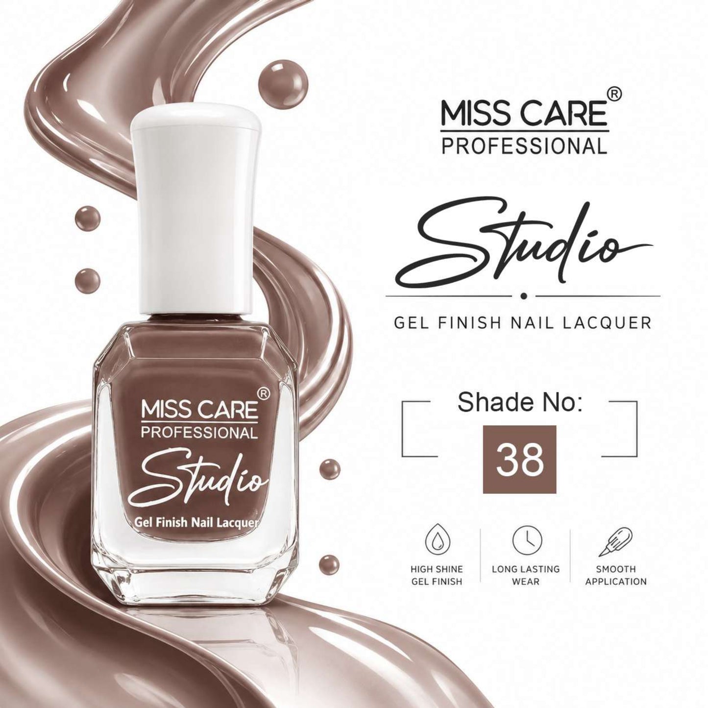 MISS CARE® PROFESSIONAL Studio Gel Finish Nail Lacquer