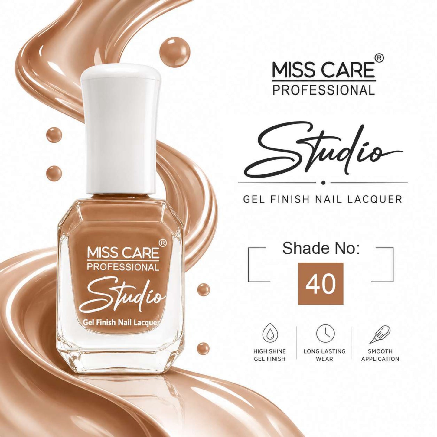 MISS CARE® PROFESSIONAL Studio Gel Finish Nail Lacquer