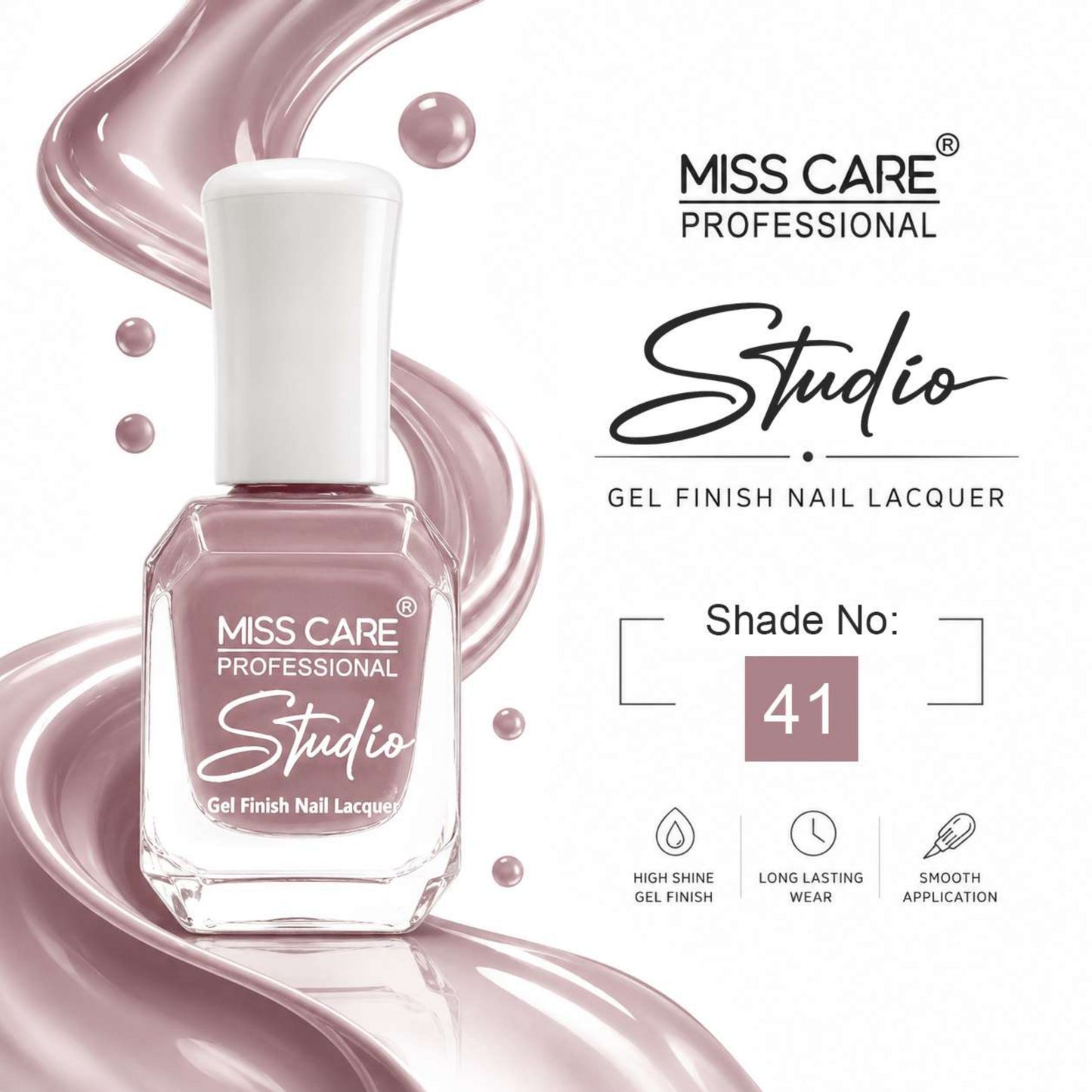 MISS CARE® PROFESSIONAL Studio Gel Finish Nail Lacquer