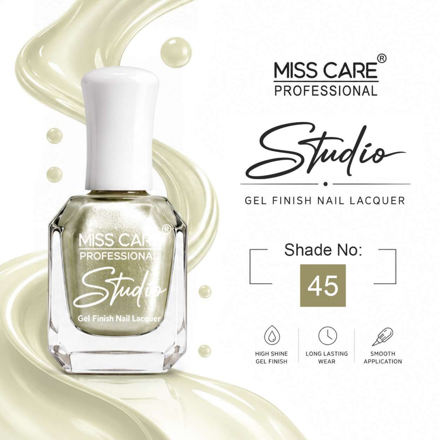 MISS CARE® PROFESSIONAL Studio Gel Finish Nail Lacquer