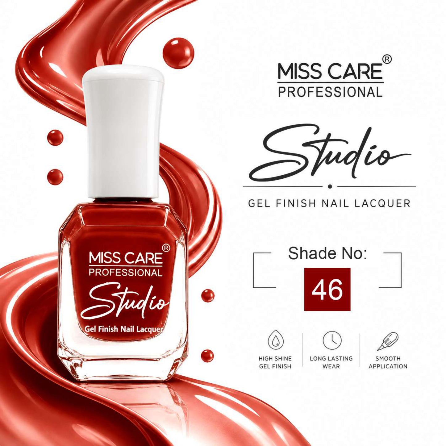 MISS CARE® PROFESSIONAL Studio Gel Finish Nail Lacquer
