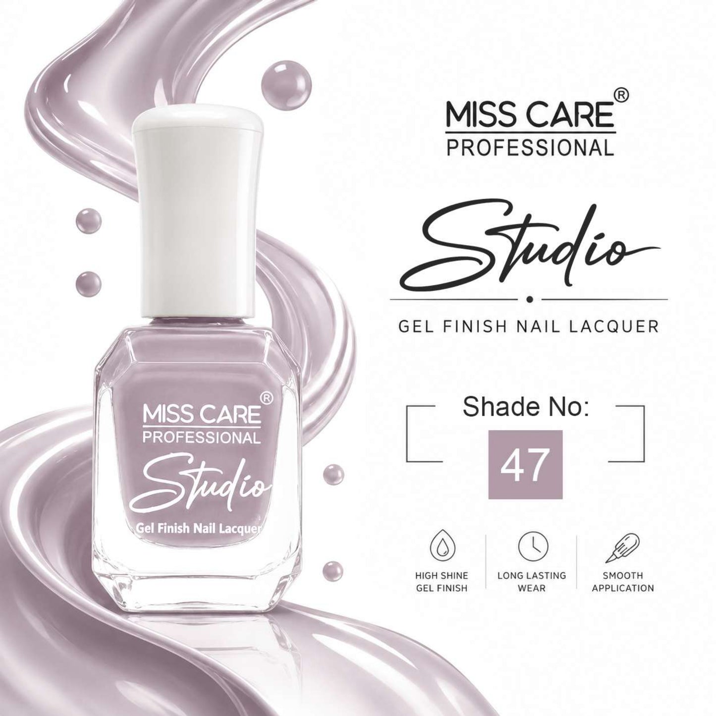 MISS CARE® PROFESSIONAL Studio Gel Finish Nail Lacquer