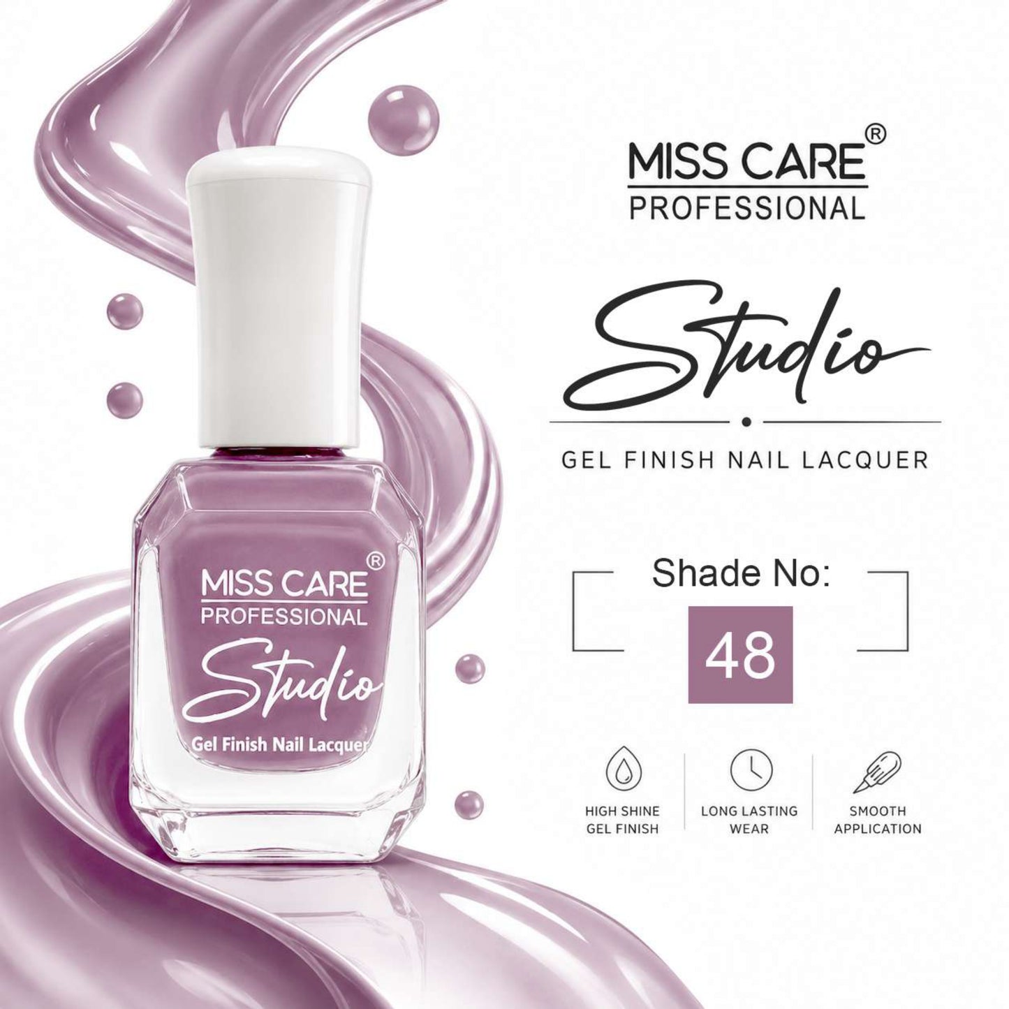 MISS CARE® PROFESSIONAL Studio Gel Finish Nail Lacquer
