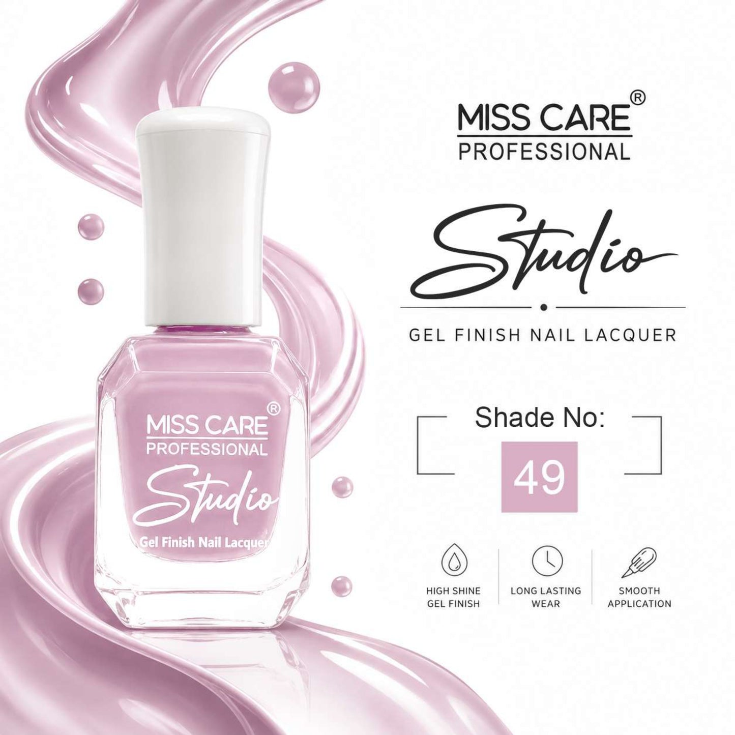 MISS CARE® PROFESSIONAL Studio Gel Finish Nail Lacquer