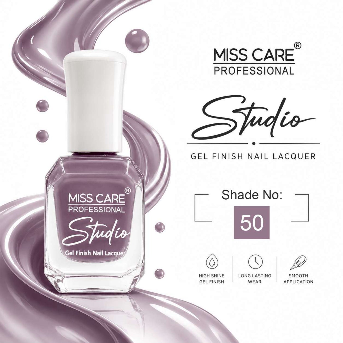 MISS CARE® PROFESSIONAL Studio Gel Finish Nail Lacquer