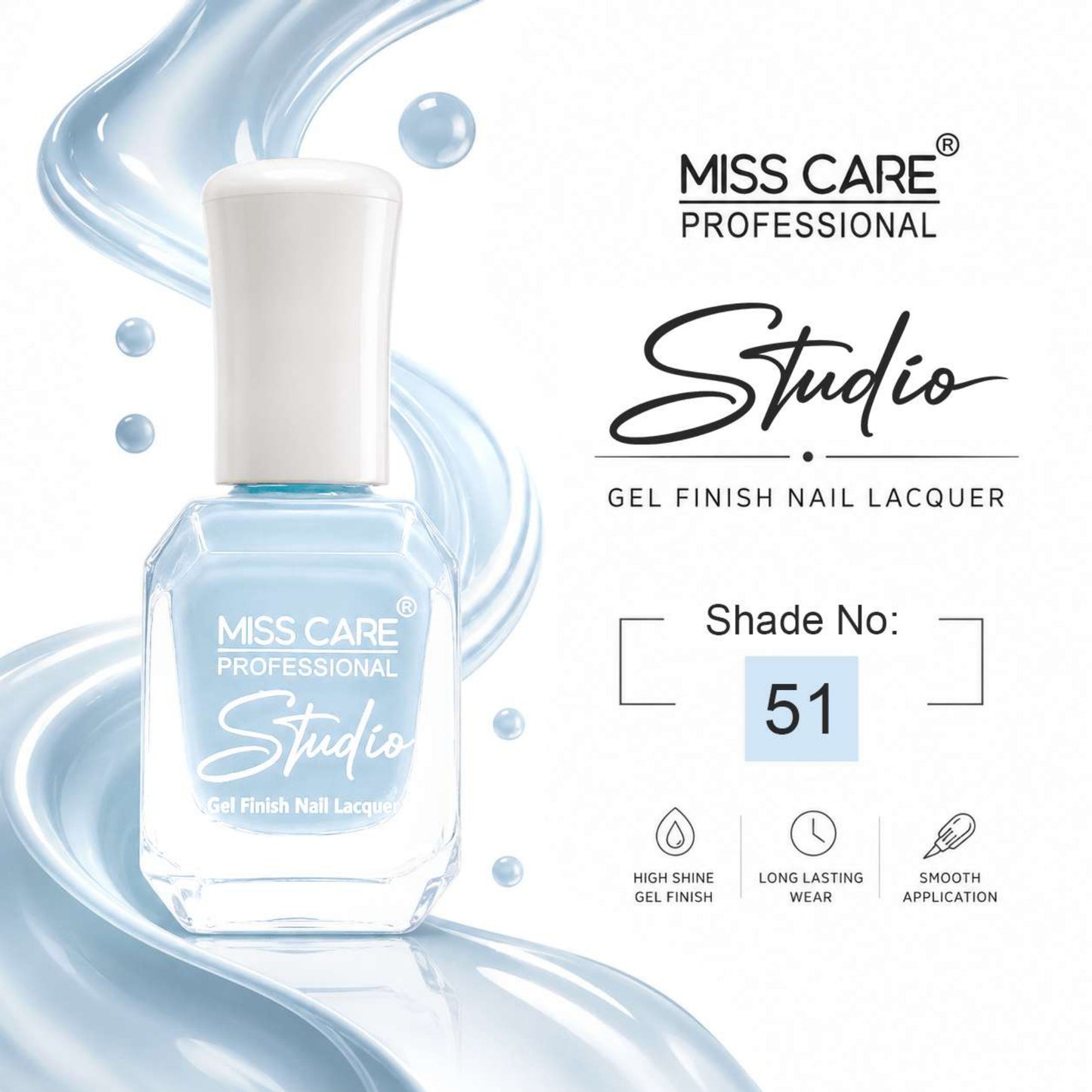 MISS CARE® PROFESSIONAL Studio Gel Finish Nail Lacquer