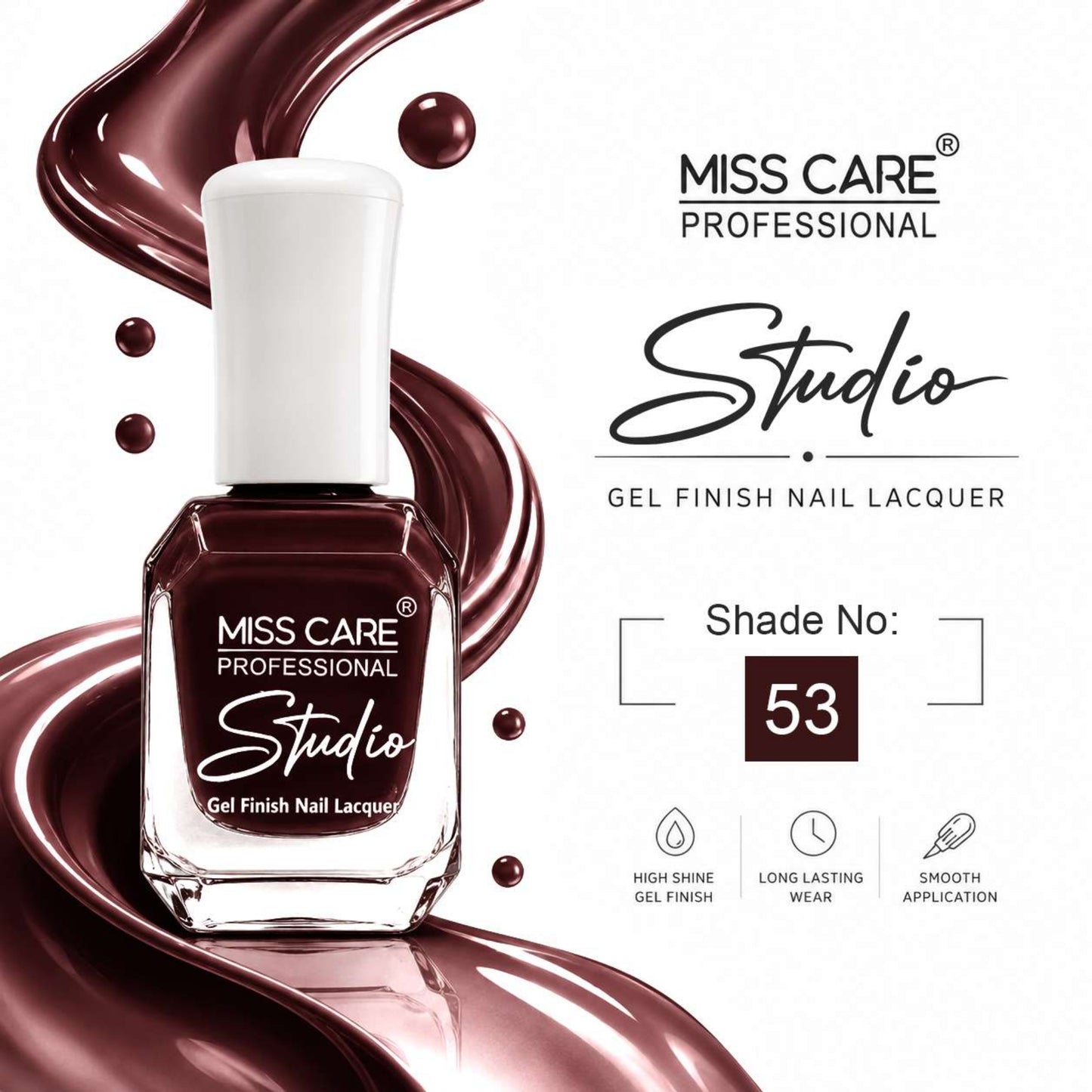 MISS CARE® PROFESSIONAL Studio Gel Finish Nail Lacquer