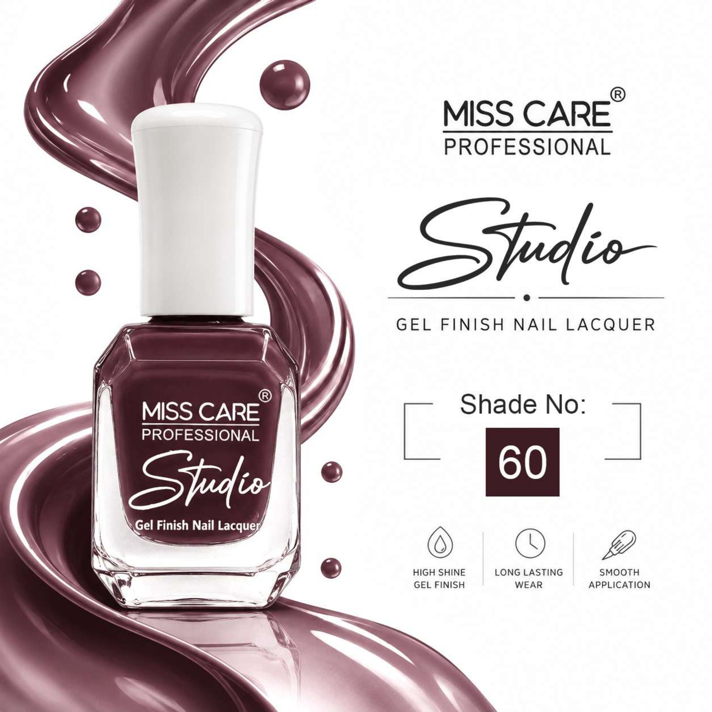 MISS CARE® PROFESSIONAL Studio Gel Finish Nail Lacquer
