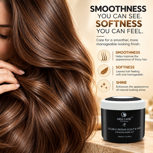 Miss Care Double Repair Scalp and Hair 300ml Rinse-out Hair Mask, For Smoother Appearance and Nourished Touch — gallery image 2