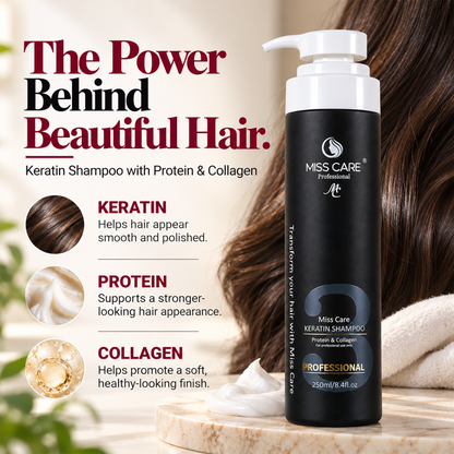 Miss Care Professional Keratin Shampoo with Protein and Collagen (250 ml) - Image 3
