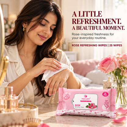 Miss Care Rose Refreshing Wet Wipes - Image 3