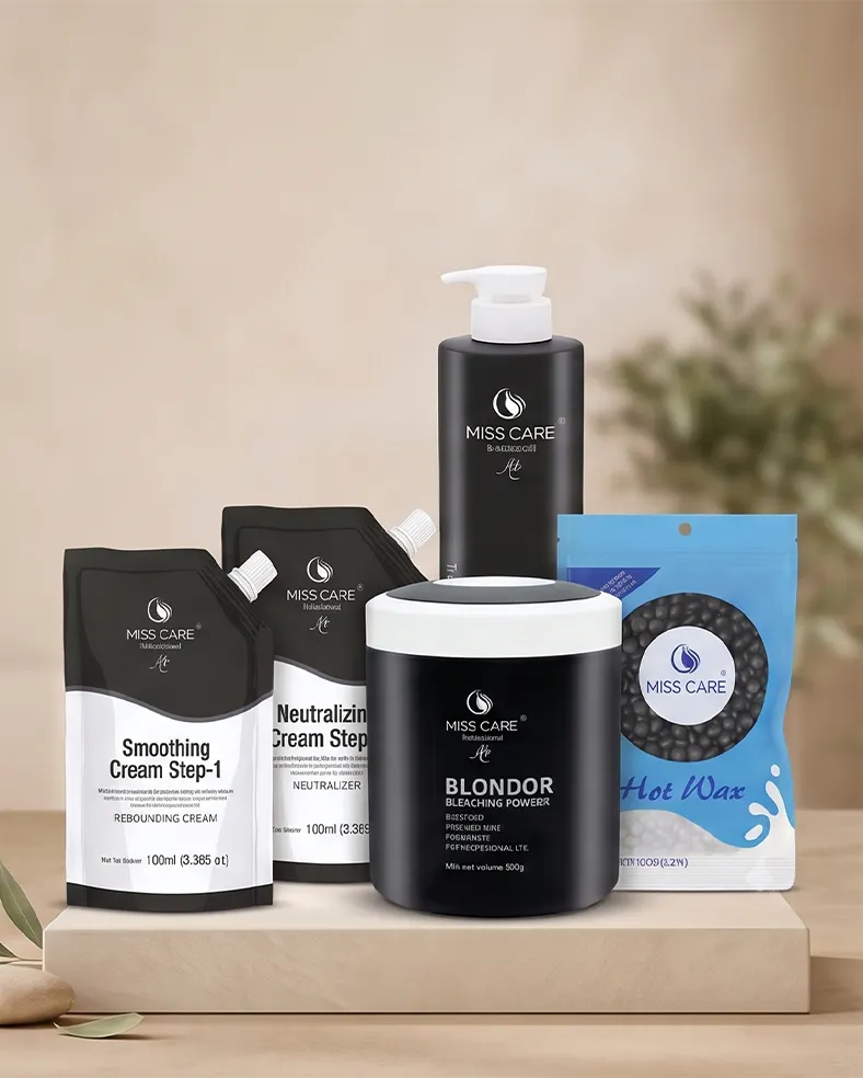 Healthy hair styling detail